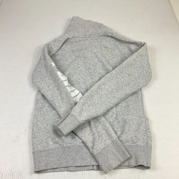 Puma Womens Gray Sporty Funnel Neck Full Zip Sweatshirt Jacket Long Sleeve Small - Picture 8 of 12